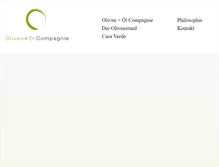 Tablet Screenshot of olivencompagnie.de